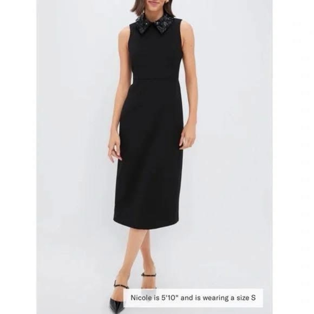 Tuckernuck Black Floral Applique Helena Dress